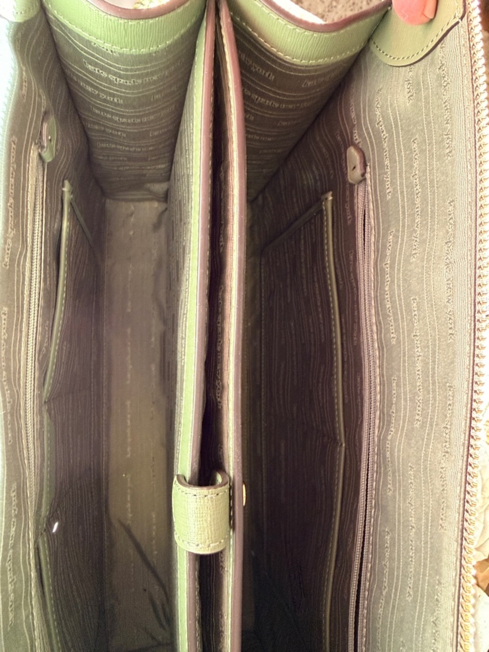 ๐ NWOT ๐ kate spade Forest Green Leather Satchel with Removable Strap - Picture 11 of 14